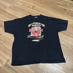Vintage 90s Hanes Heavyweight World Famous Red Dog Saloon Juneau Alaska Shirt